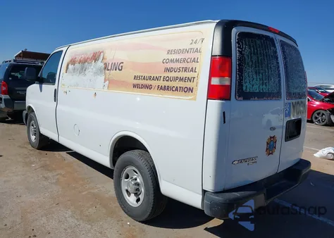 2013 Chevrolet Express 2500 Work Van из США, поврежденный, VIN 1GCWGFFA0D1114704
